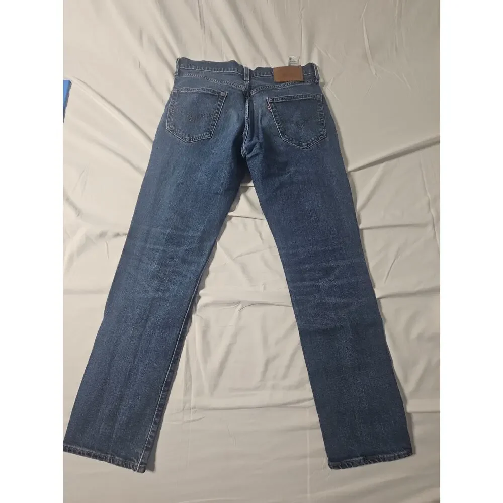 Levi's 511 Premium Men's 31x30 Slim Fit Blue Stretch Jeans Cotton Lyocell